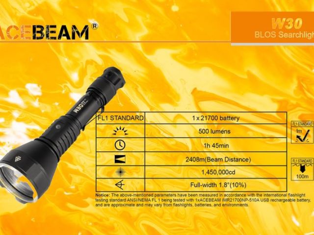 Acebeam W30 LEP White Searchlight